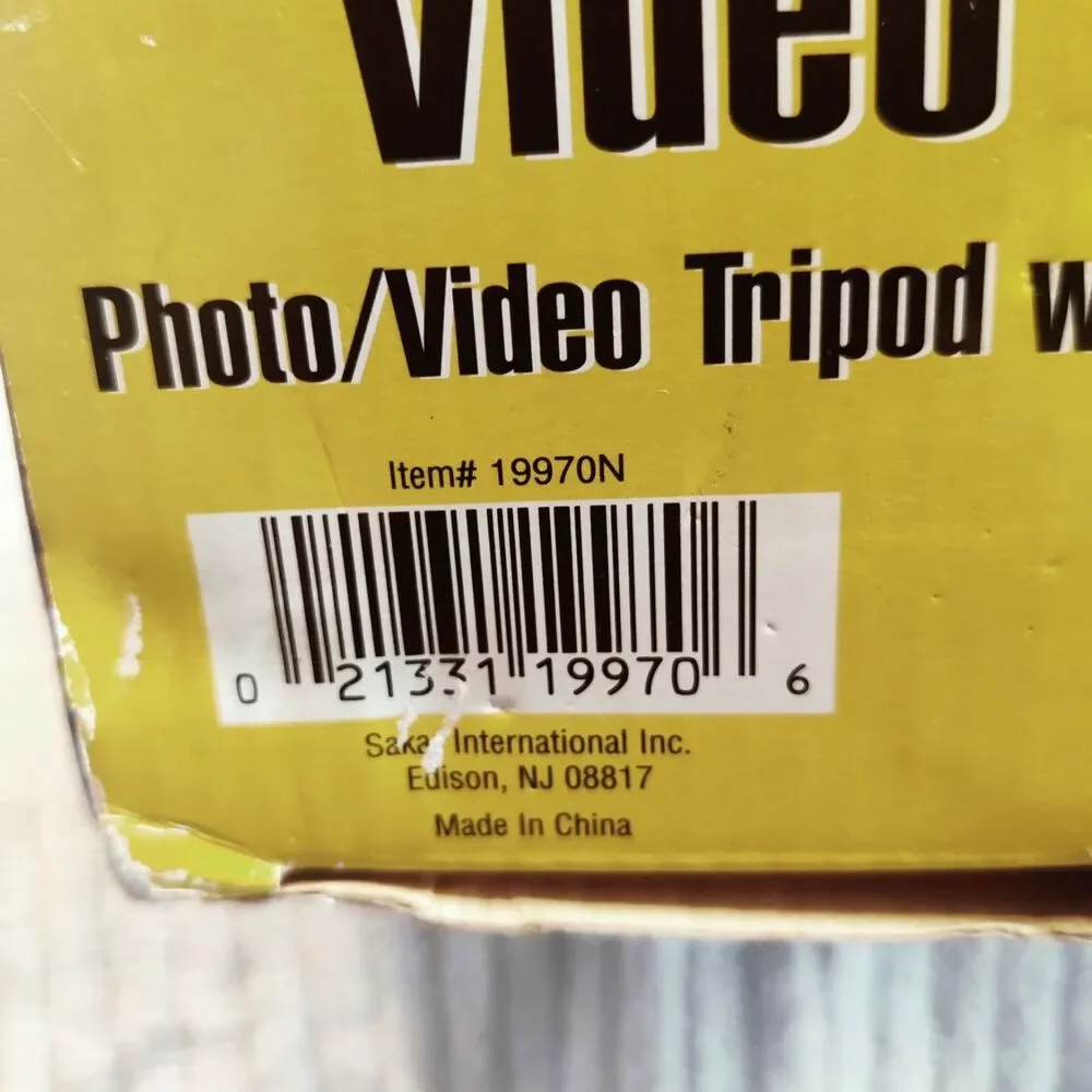 VIDEO/PHOTO TRIPOD & CAMERA Starter Kit Extends to 47